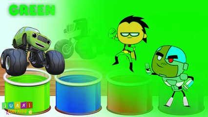 Blaze Bathing Colors Fun Colors for Children to Learn with Blaze and the Monster Machines