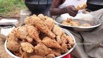 How to make KFC fried Chicken in Tamil - Grandpa Cook - Village Style - SV Digital