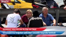 İstanbul’da E-5’te feci kaza! Kask takmadı sonu oldu