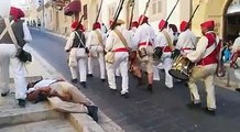 Gozitan rebellion against the French invadors. The town of Victoria relived a great historical event this Sunday, thanks to local and international re-enactment