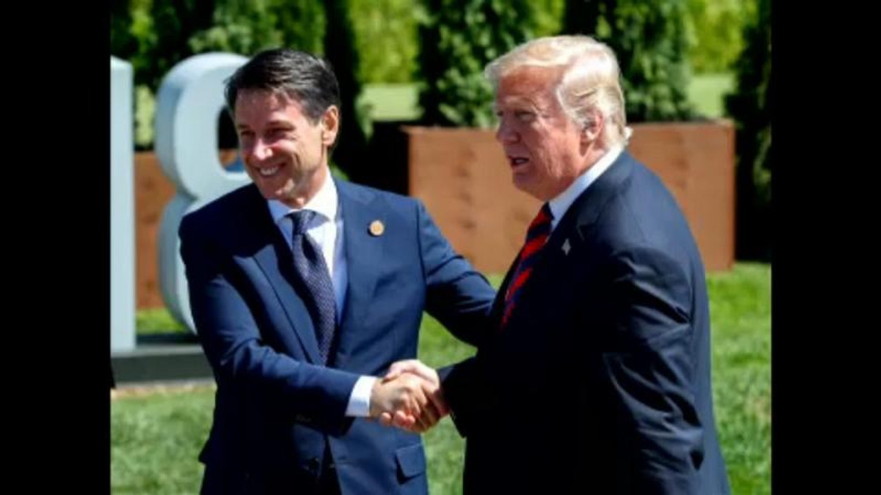 Giuseppe Conte trifft Donald Trump
