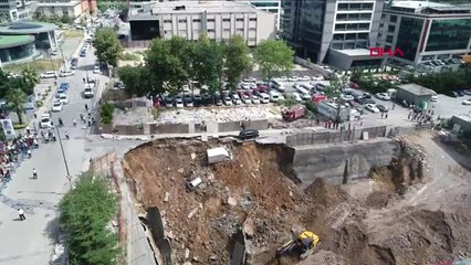 Ümraniye'de İstinat Duvarı Çöktü