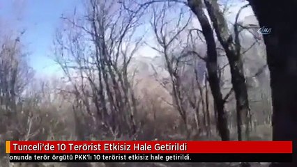Tunceli'de 10 Terörist Etkisiz Hale Getirildi