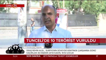 Tunceli'de 10 terörist vuruldu