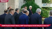TBMM Başkanı Binali Yıldırım, MHP Genel Başkanı Devlet Bahçeli’yi kabul etti