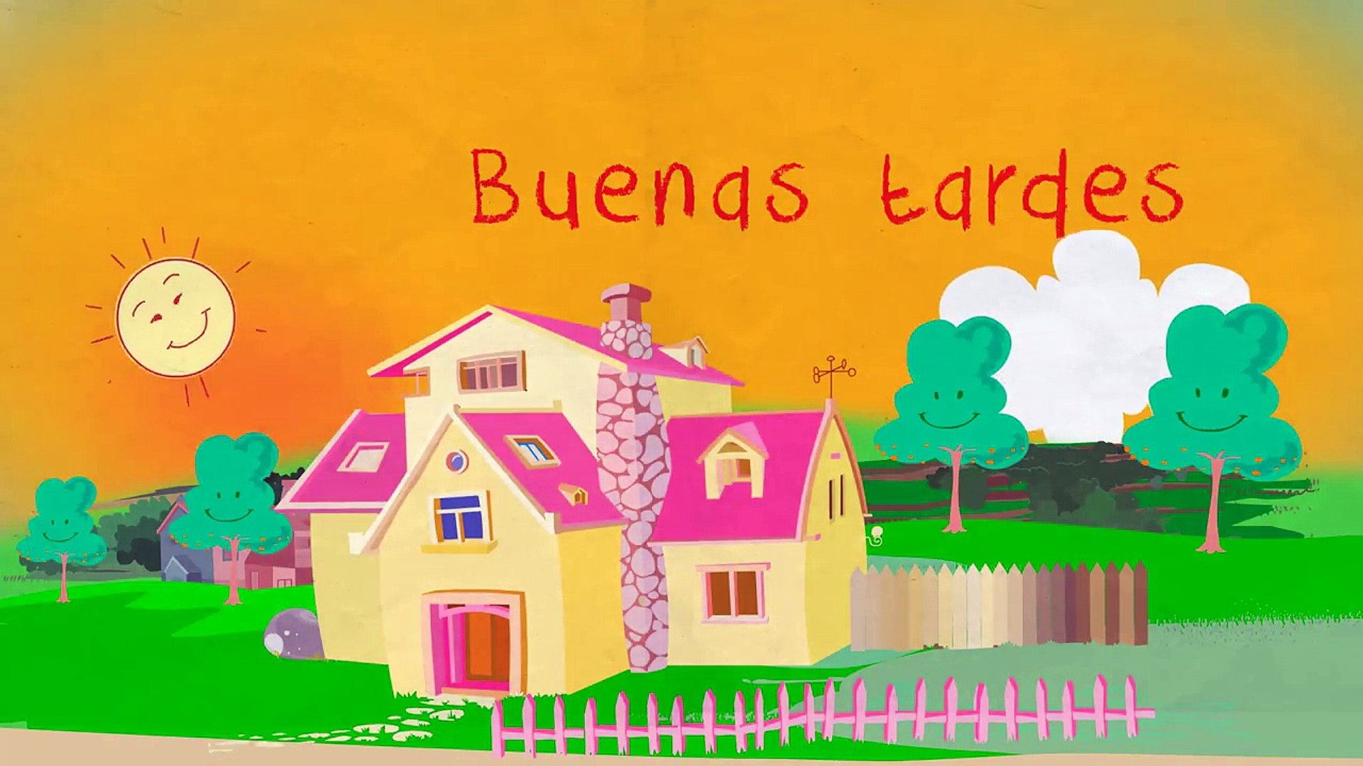 ¡Buenos días! Song to learn Spanish greetings and daily routines, image size:1920x1080