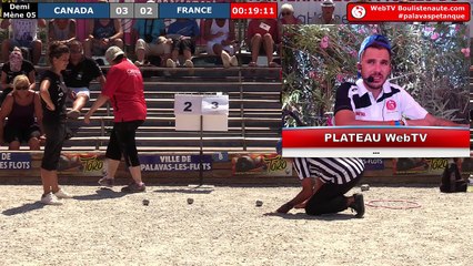 Demi-finale de l'individuel féminin à Palavas-les-Flots : Canada VS Lebossé