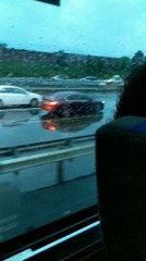 Ferrari Stranded on Flooded Highway