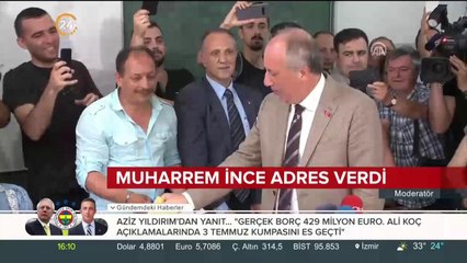 Muharrem İnce adres verdi