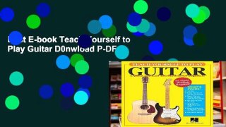 Best E-book Teach Yourself to Play Guitar D0nwload P-DF