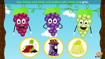 Grapes Fruit Rhyme for Children, Grapes Cartoon Fruits Song for Kids