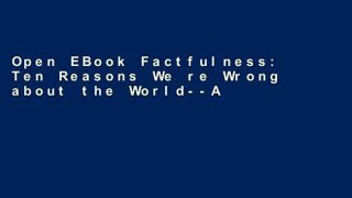 Open EBook Factfulness: Ten Reasons We re Wrong about the World--And Why Things Are Better Than