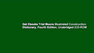 Get Ebooks Trial Means Illustrated Construction Dictionary, Fourth Edition, Unabridged (CD-ROM