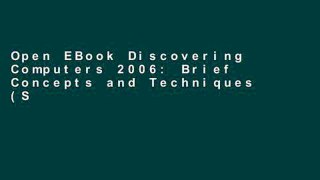 Open EBook Discovering Computers 2006: Brief Concepts and Techniques (Shelly Cashman) online