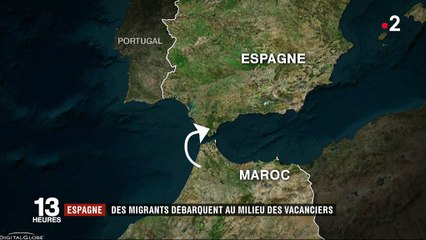 Espagne : des centaines de migrants débarquent sur les plages