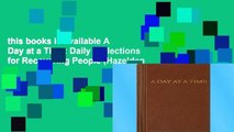 this books is available A Day at a Time: Daily Reflections for Recovering People (Hazelden