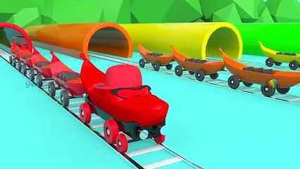Kids Learning Colors with THE BANANA TRAIN | Color Learning Videos for Kids Toddlers