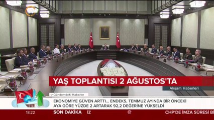 YAŞ toplantısı 2 Ağustos'ta