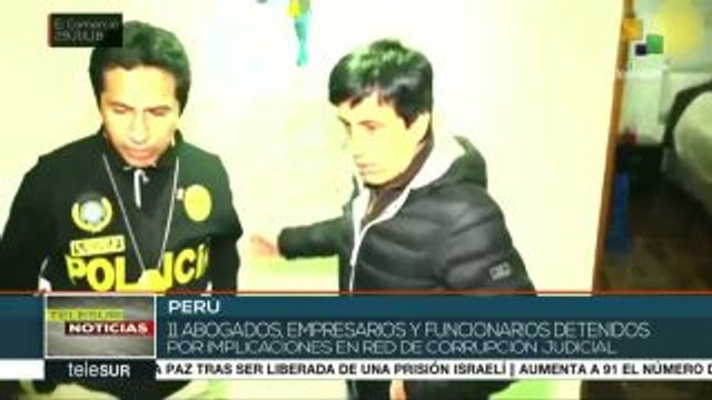 teleSUR Noticias: Perú: Detenciones por red de corrupción judicial