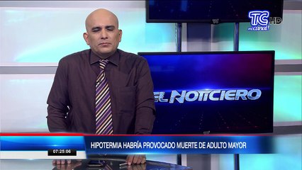 Hipotermia habría provocado muerte de adulto mayor tras quedarse dormido en plena calle