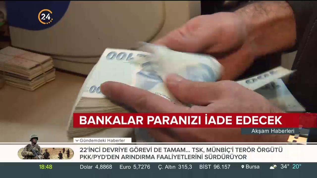 Bankalar paranızı iade edecek