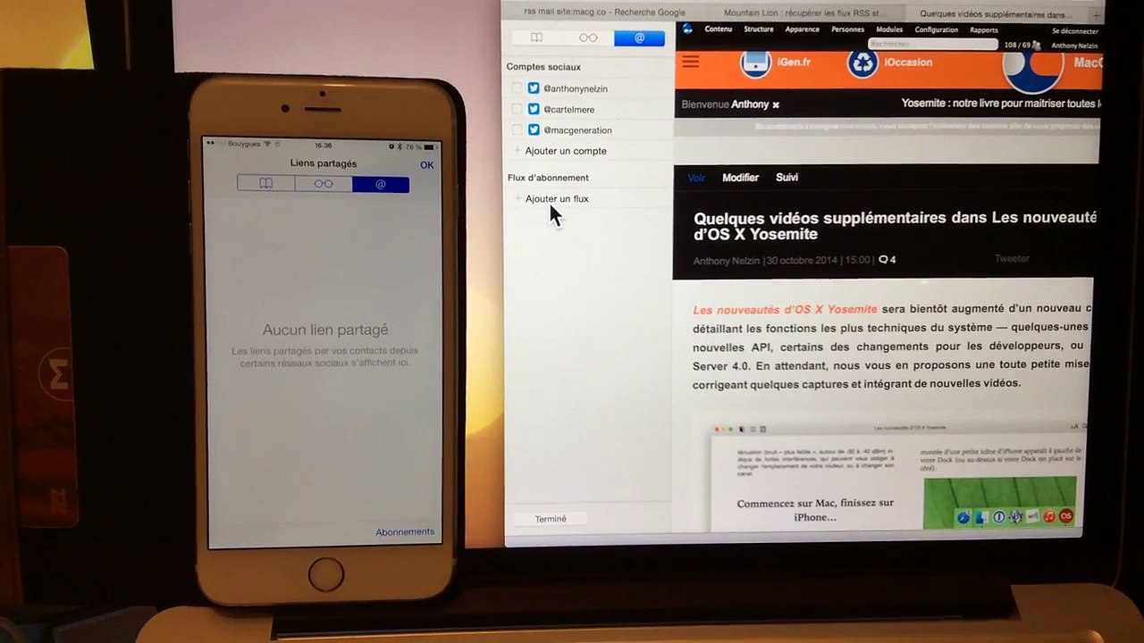[MacG.co] Synchronisation des flux RSS dans Safari