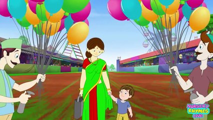 Balloon Song | Gubbare Hindi Rhyme for Children | Nursery Rhymes for Children