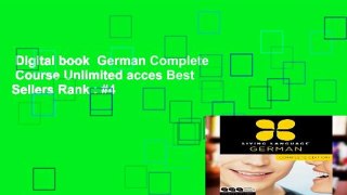 Digital book  German Complete  Course Unlimited acces Best Sellers Rank : #4