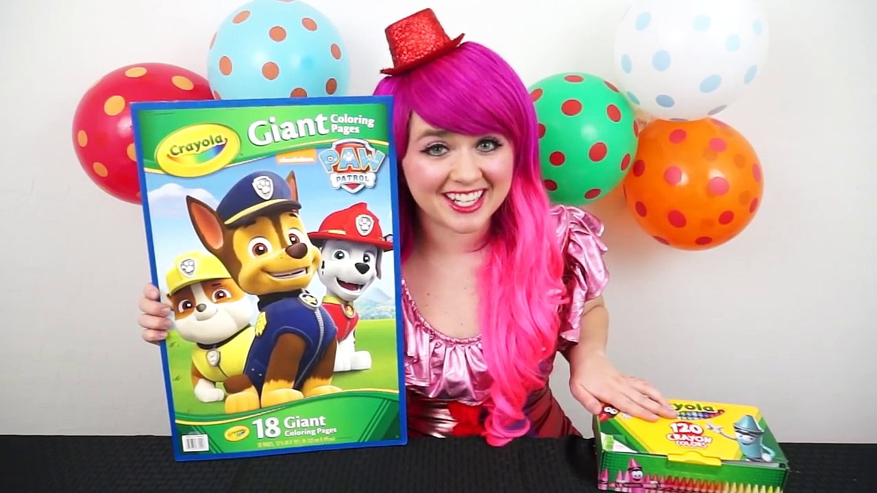 PAW Patrol GIANT Coloring Page Rubble, Chase, Marshall Rescue Pups | COLORING WITH KiMMi T