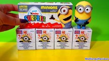 Opening Minions Kinder Surprise Eggs Blind Box and Mega Bloks Toys Ms Disney Reviews