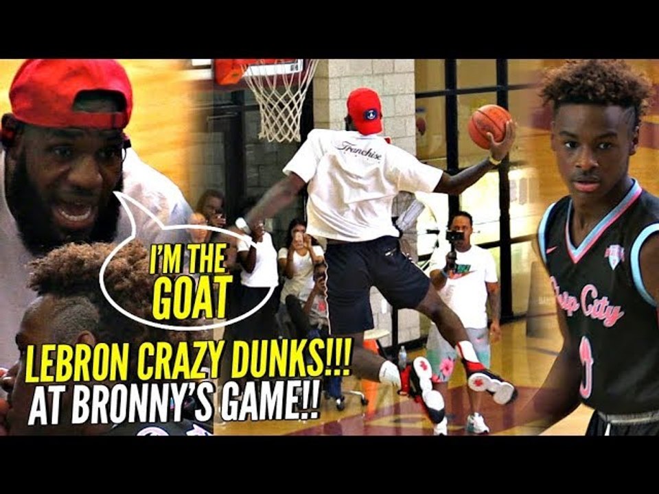 LeBron James PROVES He's The GOAT!! Starts DUNKING During Bronny's Game Then Coaches Them To Win!!