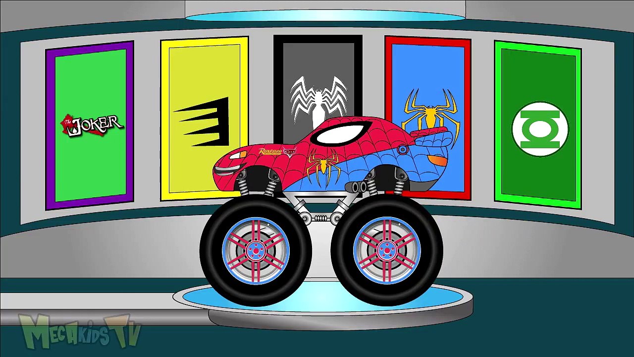 Kids Monster Trucks Toys Fory Superheroes Video For Children