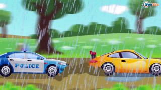 Police Car with Race Car Adventures | Cars & Trucks Cartoons | Kids Cartoon