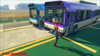 Learn Colors for Kids with Spiderman Wheels On The Bus Nursery Rhymes Learn Colors With Bu