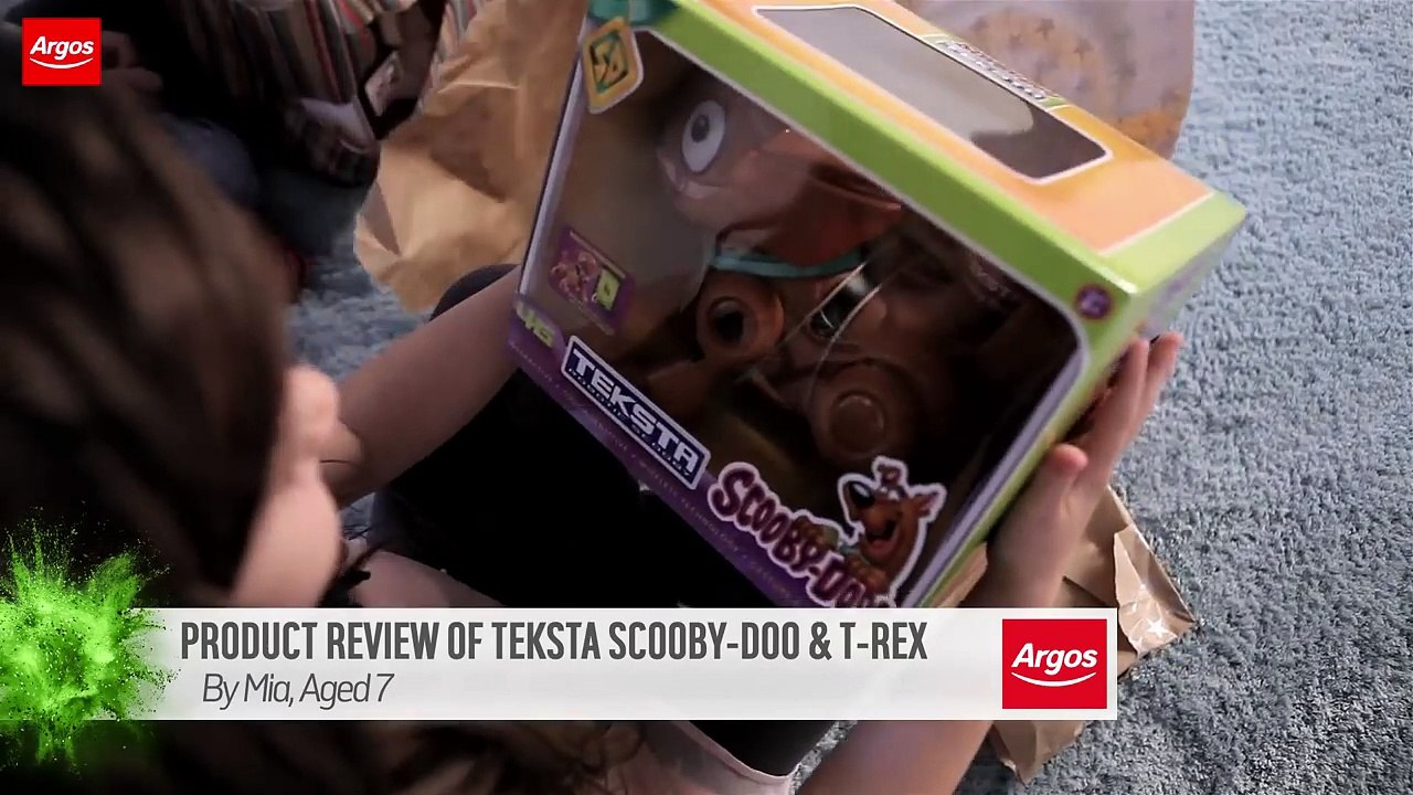 Teksta T-Rex & Scooby Doo Robot Toys Review by Kids | Argos