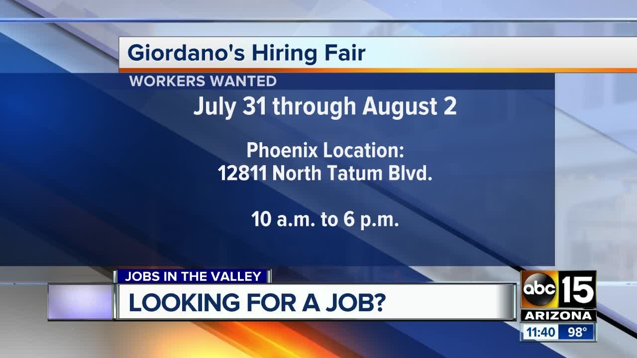 Companies hiring workers now in the Valley