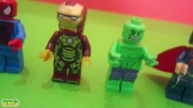Finger Family Song Daddy Finger Nursery Rhymes Lego Hulk Spiderman Iron Man Superman Toys