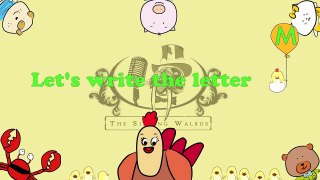 Write the letter M | Alphabet Writing lesson for children | The Singing Walrus