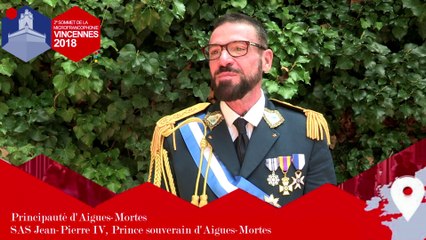 Interview du Prince d'Aigues-Mortes - 2e Sommet des micronations francophones, Vincennes 2018