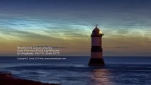 Timelapse of Noctilucent Clouds over Penmon Point 07/06/15
