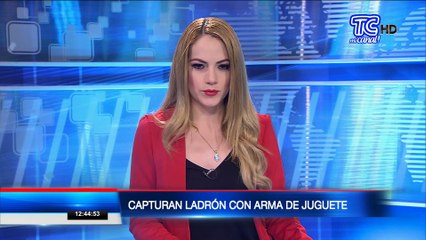 Hombre fue detenido intentando robar con un arma de juguete