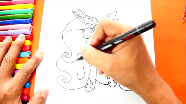 Cómo Dibujar y Pintar a la PRINCESA CELESTIA | Drawing Princess Celestia My Little Pony