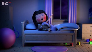 Jenny and friends Good night 3d animation short song for kids, HD cartoon new