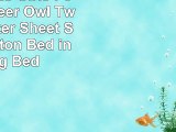 Jpinno Kids Girls Forest Fox Deer Owl Twin Comforter Sheet Set 100 Cotton Bed in A Bag