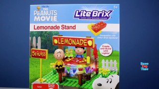 The Peanuts Charlie Brown Lemonade Stand Toy Stop Motion Build
