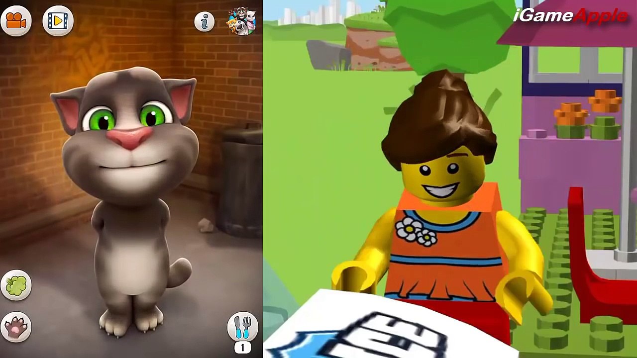 Talking Tom VS Lego Juniors Quest iPad Gameplay for Children HD
