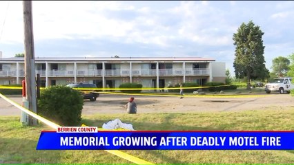 Memorial Grows Outside Hotel Where Fire Killed Young Mother, 5 Children