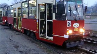 Wykolejenie tramwaju | Sosnowiec Dańdówka | Konstal 105Na #633+634