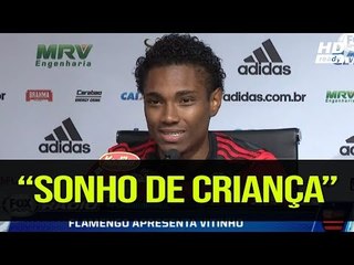 OLHA O QUE O VITINHO FALOU EM SUA APRESENTAÇÃO NO FLAMENGO 30/07/2018