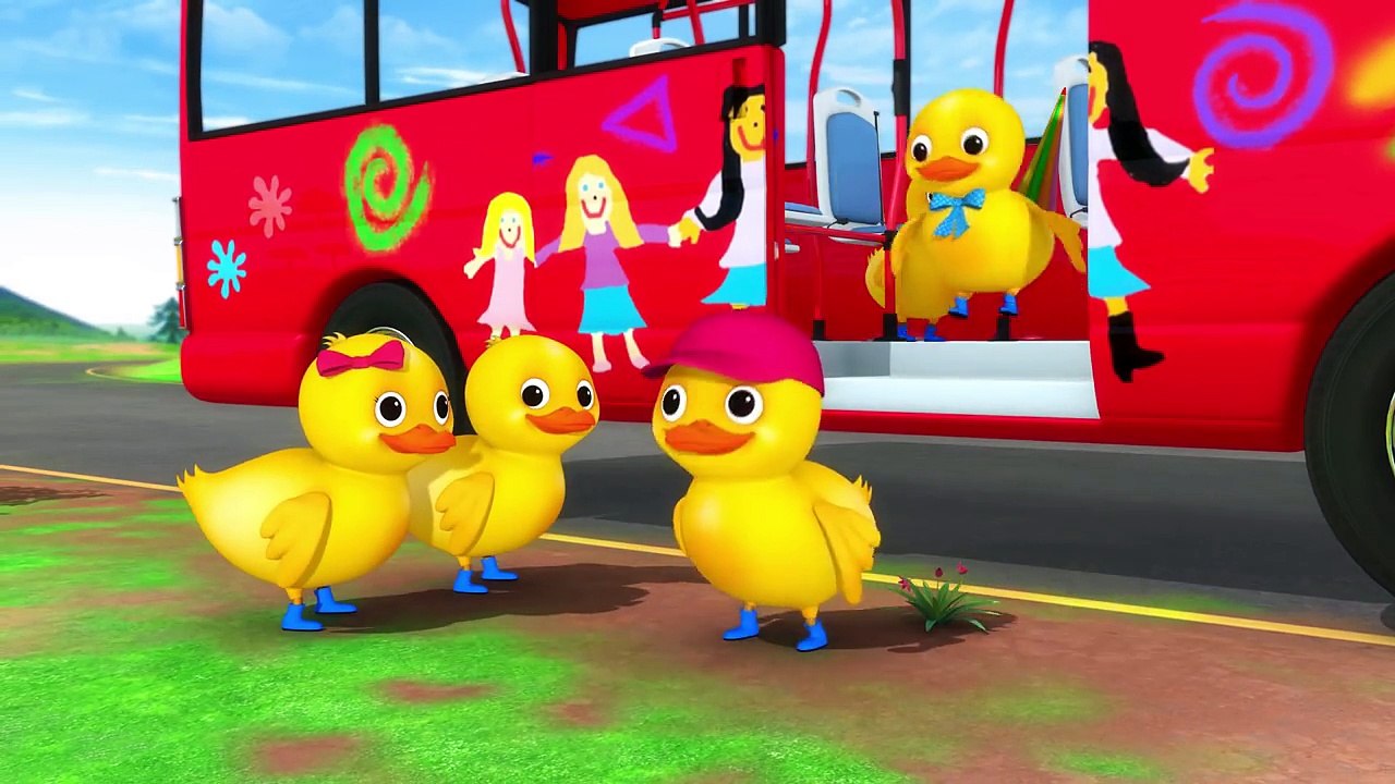 Five Little Ducks | On A Bus! | Nursery Rhymes | Original Song By LittleBabyBum!
